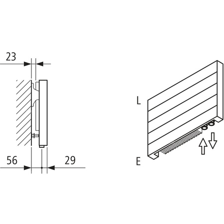 Grzejnik płytowy typ 11 KERMI HHN, z osłonami wym. 770 x 1500 mm, kolor biały, moc 1395 W