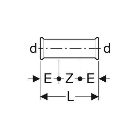 Uszczelka Geberit Mapress FKM, niebieska d22