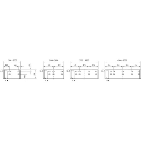 Kermi ściana grzewcza HHV11 700x61x5000 pozioma,RAL9016,6bar,bez osł.,prawa,L540