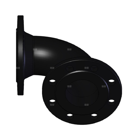 Kolano żeliwo, przył. DN 50 dł.225mm szer.170mm WILO