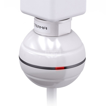 Grzałka TERMA REG 2, 400W Tuba, RAL 9016, kabel spiralny z wtyczką i przełącznikiem ON/OFF [biały, 2,5m, instr. TERMA]