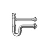 Syfon rurowy mosiądz chrom., nr wzoru 5611.02 G: 1¼ DN: 32