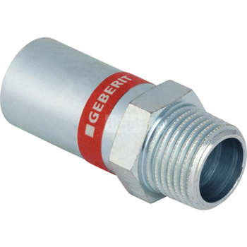 Przedłużka GEBERIT Mapress C-Stahl redukcja, stal (ocynk galwaniczny/elektrolityczny) (ocynk), 3/4'' x 18 mm (GZ x gzkońcówka wciskana)