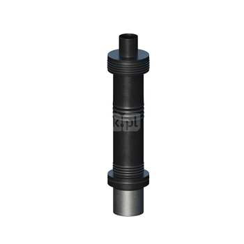 Wyjście pionowe koncentryczne stalowe czarne DN60/100mm