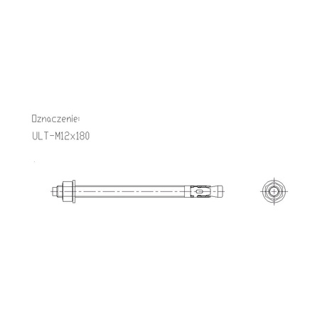Kotwa uniwersalna ULT M12 180mm ULTM12L180