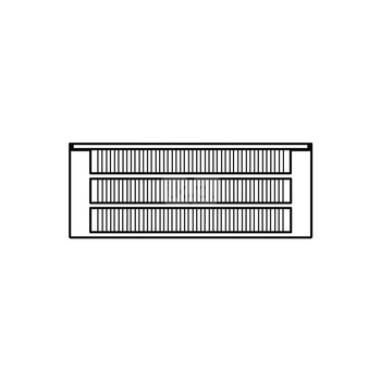 Konwektor Kermi Kon m. Str. Typ33 BH70x194x2800mm QN2016, weiß, 6bar, m. Abd, AB 12