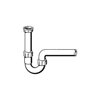 Syfon rurowy przeznaczenie: zlewozmywak, tworzywo sztuczne, nr wzoru 7985 G: 1½ DN: 50