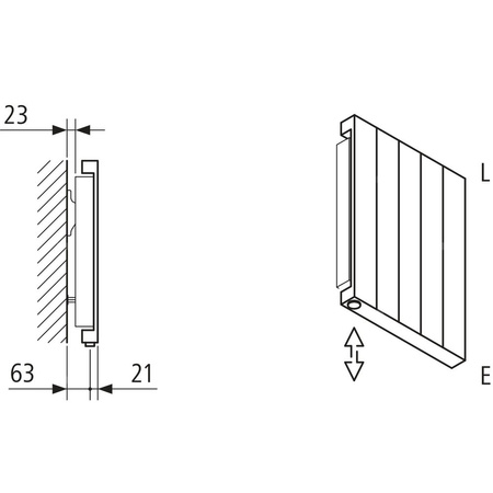Grzejnik płytowy typ 11 KERMI HVN wym. 1600 x 280 mm, kolor biały, moc 632 W