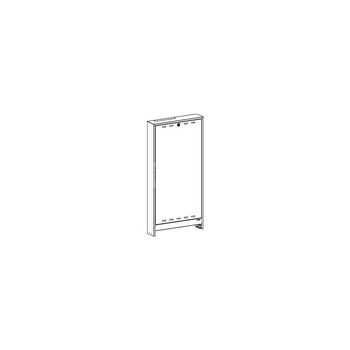 Szafka natynkowa do węzła Regudis, biała, podwyższona, szer. 750 x wys. 1523…1648 x gł. 175 mm