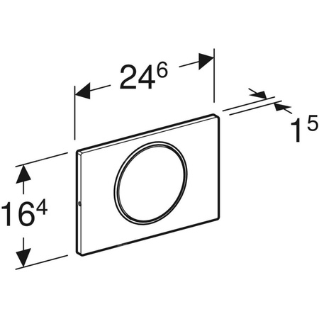 Przycisk uruchamiający Geberit Sigma10, przedni, stal nierdz.-polerowana-szczot., okrągły