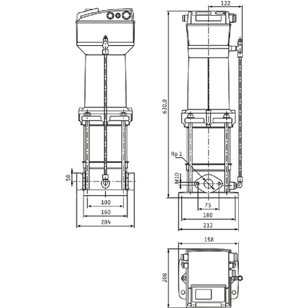 Wilo-MVISE 206-1/16/E/3-2-3G wysokociśnieniowa cicha pompa do wody