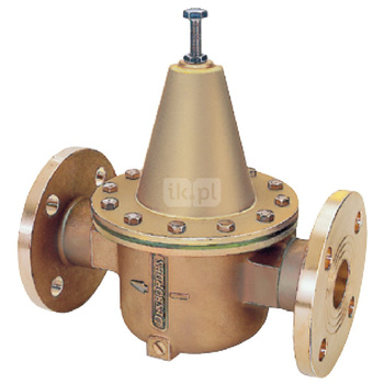 Zawór redukcyjny kołnierzowy, zakres regulacji ciśnienia za zaworem: 1,0 do 6,0 bar typ 10TER DN 80