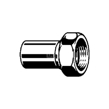 Złącze przyłączeniowe Sanpress VIEGA 2364 dwuczęściowy, stal nierdzewna / stal nierdzewna, 15 mm x 3/4'' (kw x gw) z uszczelką