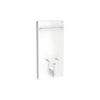 Pokrywa do modułu sanitarnego Geberit Monolith do bidetu: Czarny chrom / Aluminium szczotkowane