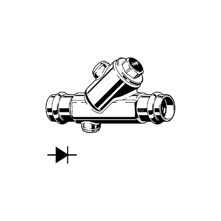 Zawór odcinający VIEGA 22394LF (stan surowy) 3/4'' (20) 22 mm mz x mz, max. 90'C
