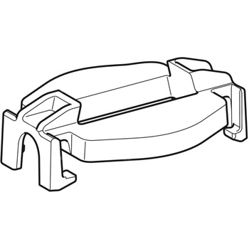 Uchwyt nasadzany Geberit do zaworu spustowego: Biały-alpin