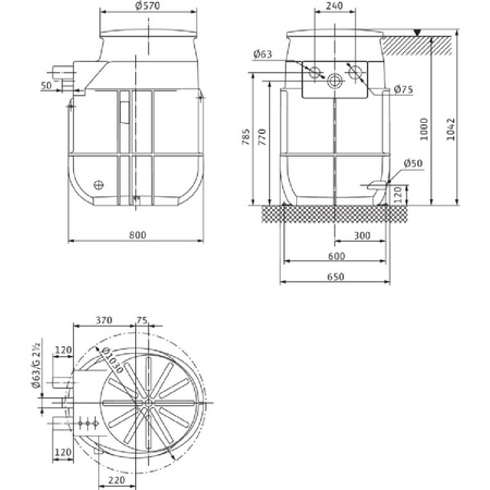 Pompa do ścieków WILO DrainLift WS 50 Hz / 4.2m³/h / 0.82W