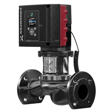 Pompa obiegowa GRUNDFOS TPE3 80-150 typu in-line z silnikiem znormalizowanym 50/60 Hz, moc silnika 1.5kW 7.97 A PN 6 3400 obr/min