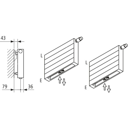 Grzejnik płytowy typ 22 KERMI V-HHV wym. 350 x 3000 mm, kolor biały, moc 3864 W