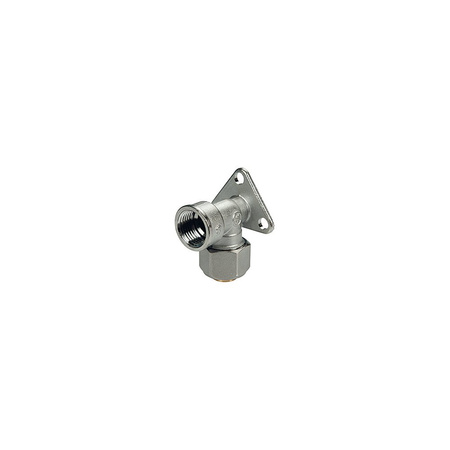 Kolano 90' GIACOMINI R572AM naścienne, mosiądz chromowany, 1/2'' x 16x2 (GW x zacisk)