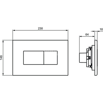 SOLEA PRZYCISK CZARNY LOGO IS