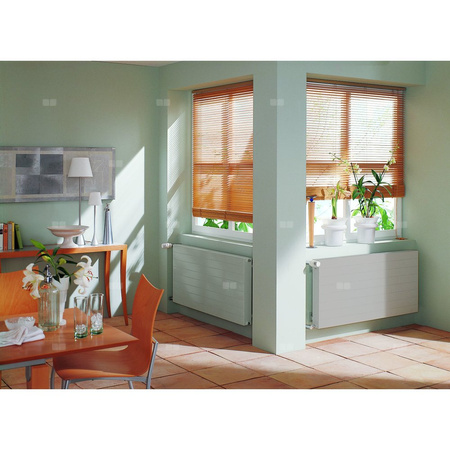 Ściana grzewcza Kermi Heizwand HHN Typ20 BH770x72x3800mm QN4602, weiß, 6bar, o. Abd, AB 12