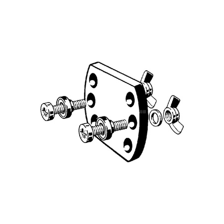 Izolacja naścienna VIEGA 21417 (model pojedynczy) tworzywo sztuczne, kolor czarny