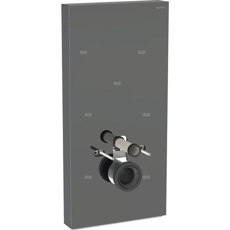 Moduł sanitarny do WC wiszącego GEBERIT Monolith Plus, 1010 mm x 480 mm x 106 mm, front: lava, bok: czarny