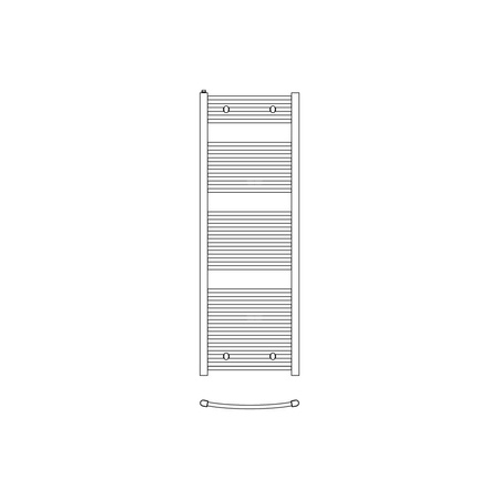 Grzejnik drabinkowy KERMI B20, wym. 1789 x 890 mm, kolor biały, moc 1346W