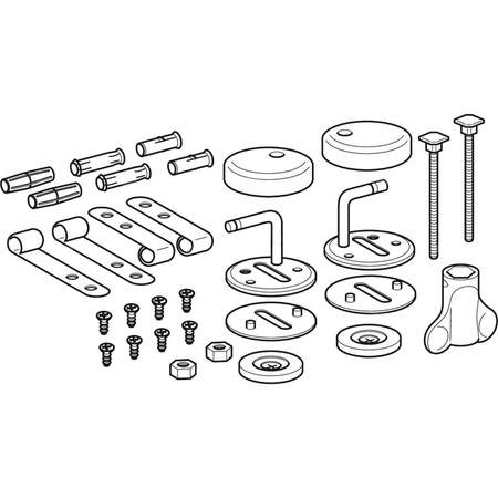 Zestaw zawiasów Geberit do deski sedesowej (2 szt.)
