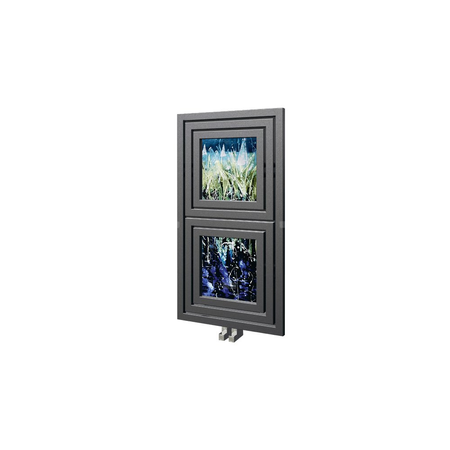 Grzejnik drabinkowy ENIX LIBRA Batik, wym. 600 x 600 mm, kolor graphite, moc 312W