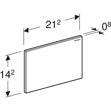 Zaślepka otworu rewizyjnego Geberit Omega, uniwersalna
