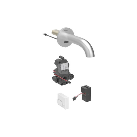 Bateria umywalkowa Geberit Piave, ścienna: Chrom błyszczący, L=17cm