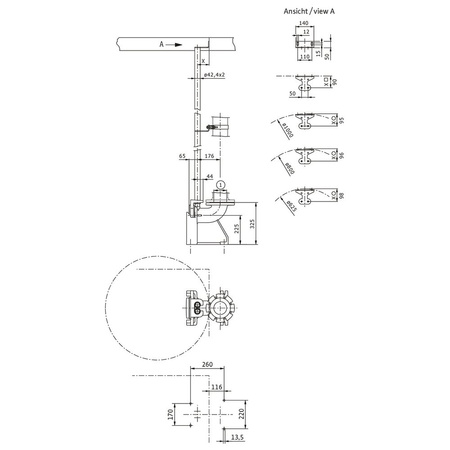 Stopa sprzęgająca żeliwo dł.306mm szer.271mm WILO