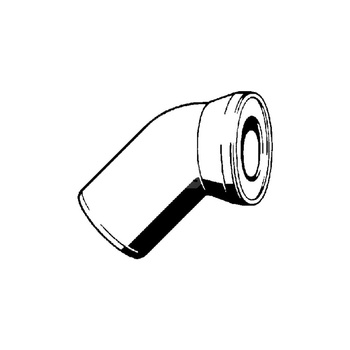 Rura kątowa przyłączeniowa WC VIEGA 3812 45' fi110 mm, długość 135 mm tworzywo sztuczne, kolor beżowy