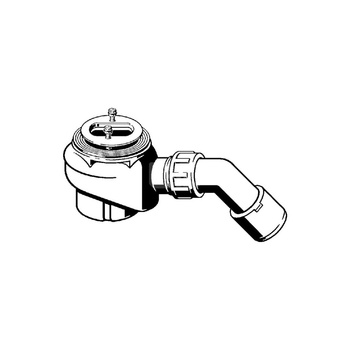 Domoplex-odpływ jednostka funkcyjna nr wzoru 6928.1 DN: 40/50 H: 80 do brodzików z otworem odpływowym fi 52