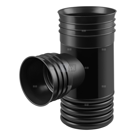 Trójnik MAGNAPLAST MAGNACOR MCEA 90' PP DN 250 x DN 250 x DN 250 (ww x ww x wz), kolor czarny