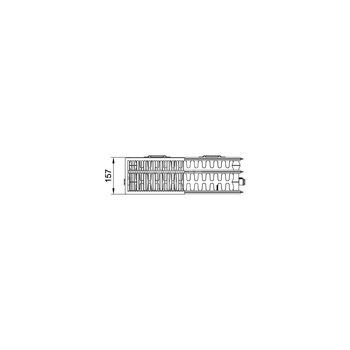 Grzejnik płytowy typ 33 KERMI X2 Line-K wym. 605 x 605 mm, kolor biały, moc 1340 W