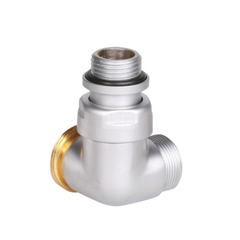 Zawór termostatyczny 3-osiowy CYLINDER, Lewy, GZ 1/2"-GZ 24-19, Satyna, (V75110RSX)