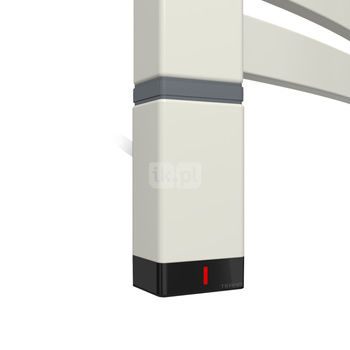 Grzałka TERMA One T36x40 Lewy, 600W \ Tuba, RAL 9002, kabel spiralny z wtyczką [srebrzysty 2,5m, log