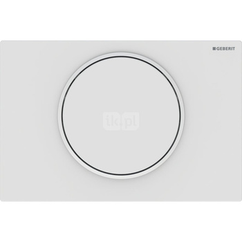 Przycisk uruchamiający Geberit Sigma10, przedni, biały mat-biały-biały mat, easy-to-clean, okrągły