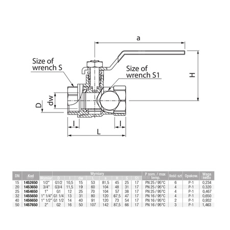 Zawór kulowy VALVEX Onyx mosiądz niklowany, PN16 2'' GW z zaworkiem spustowym, uchwyt: dźwignia