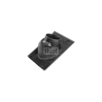 Płyta dachowa brunatna DN 100/60 x 125/80 o nachyleniu 25-45 st., z elastyczną osłoną u dołu