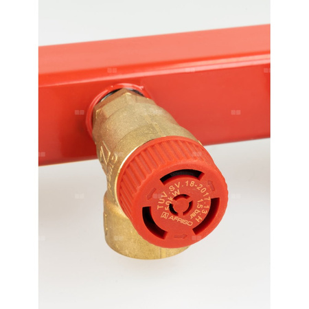 Zespół przyłączeniowy AFRISO BSS 3/4'' GW x szybkozłącze, max. 1.5 bar + wskaźnik ciśnienia