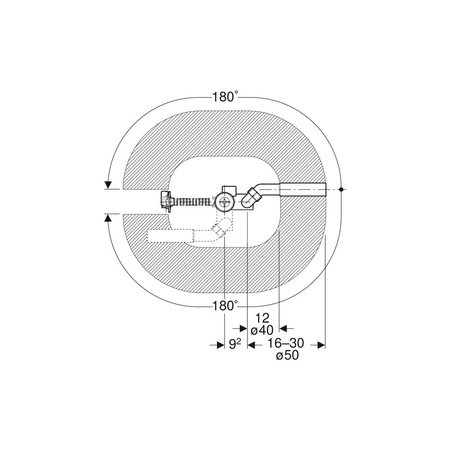 Zawór zestawu odpływowego Geberit