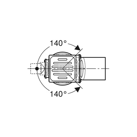 Kratka szczelinowa Geberit do wpustu podłogowego Varino i wpustu Varino 13 x 13 cm