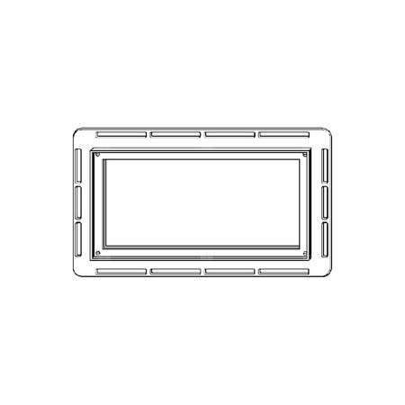 Ramka do zabudowy VIEGA 833021 (akcesorium) do podwieszanej miski WC tworzywo sztuczne chrom