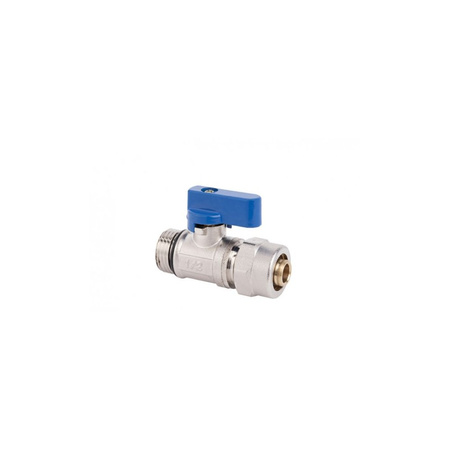 Zawór kulowy VALVEX Mini 1/2'' x 16x2 GZ x zz, uchwyt: dźwignia (niebieska)