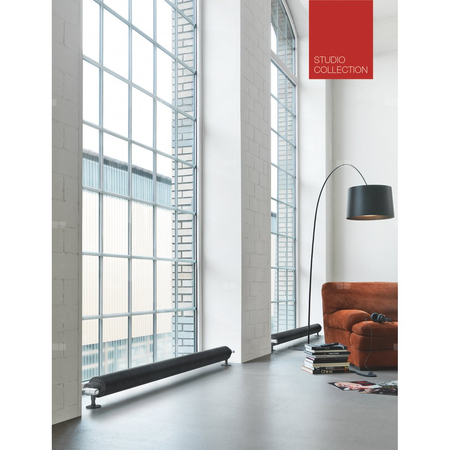 Grzejnik żeberkowy ZEHNDER Flow Form 130 x 1000 mm, kolor biały (RAL 9016), moc 246 W