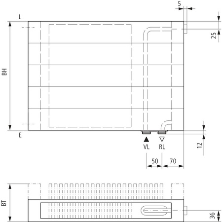 Grzejnik płytowy typ 22 KERMI V-HHV, z osłonami wym. 560 x 1900 mm, kolor biały, moc 2937 W